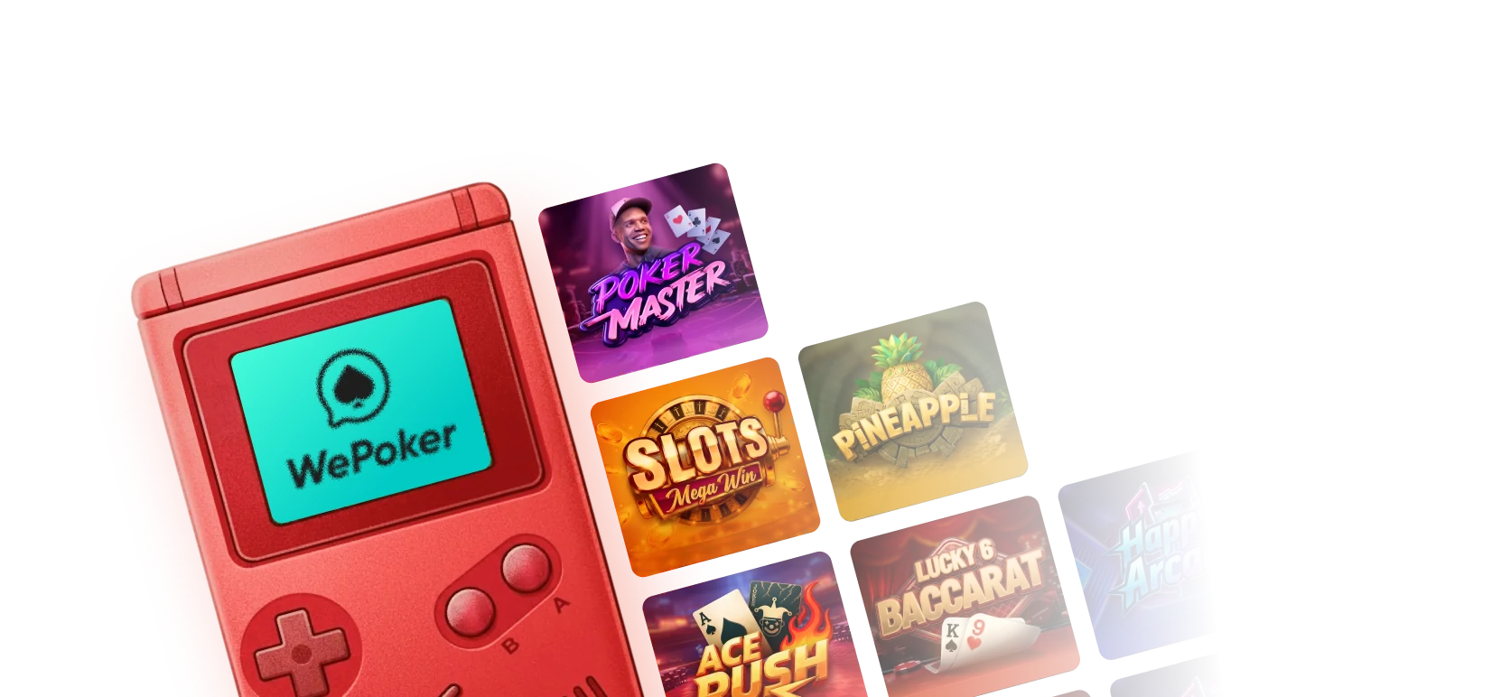 WePoker 新用户客户端大厅界面